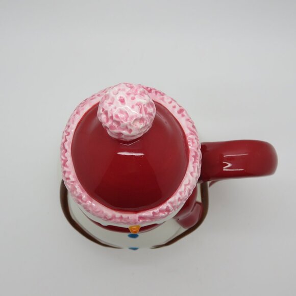 Christmas 12 oz Ceramic Snowman Tea Coffee Mug Cup Starbucks Holiday 2006 Lid - Picture 15 of 16